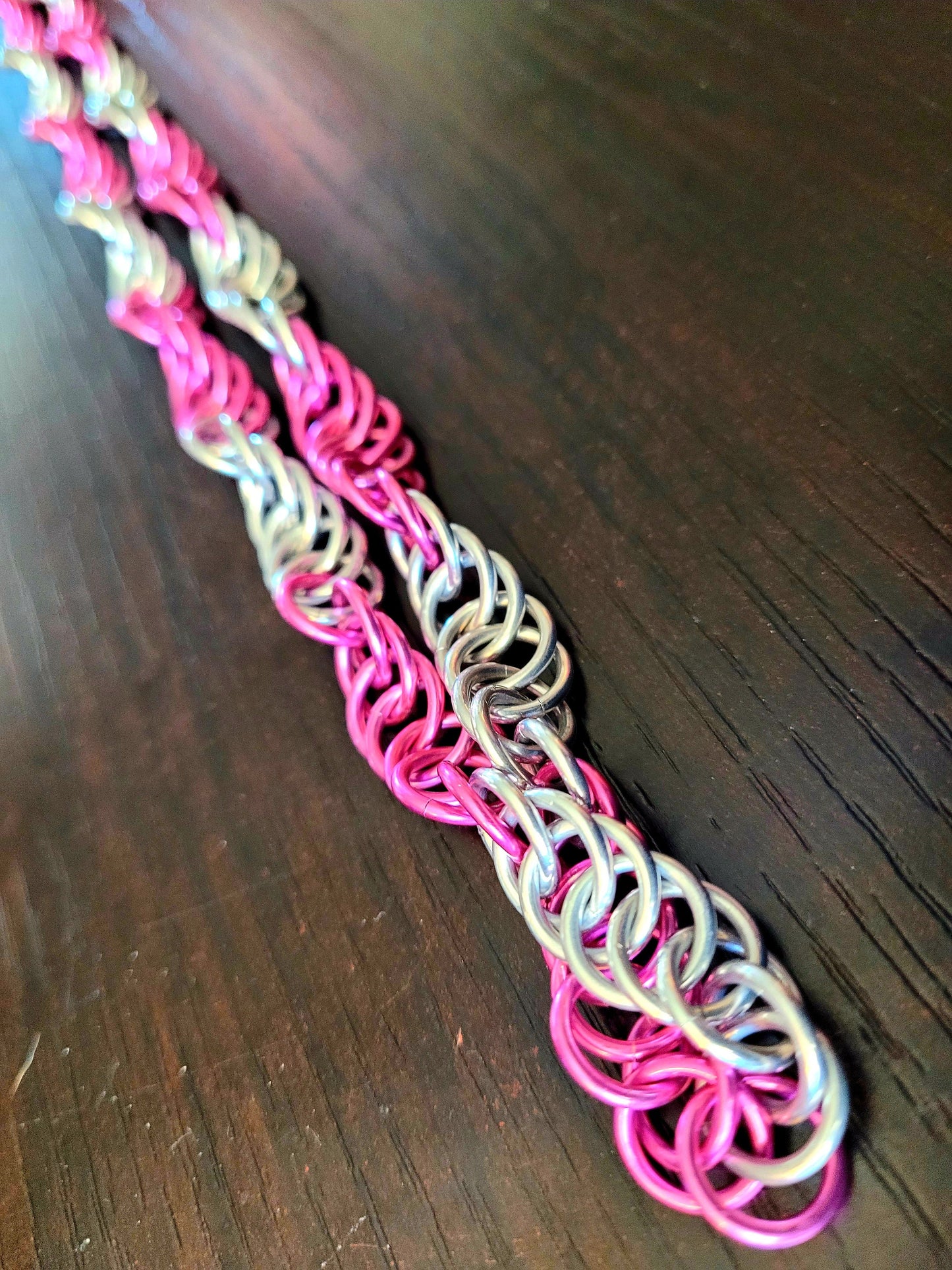 Spiral Chainmaille Necklace Lanyard