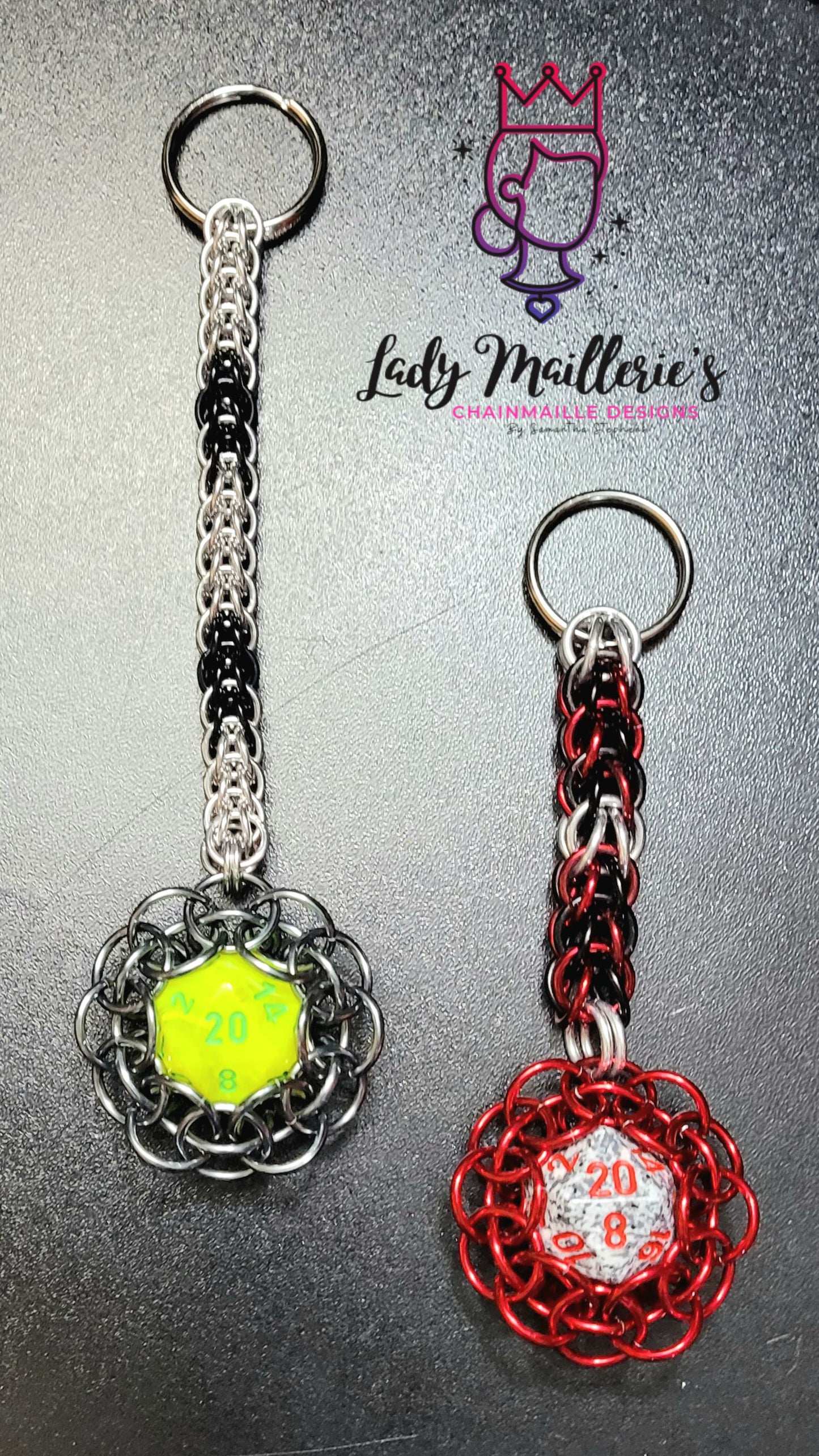 D20 Pop Capture Fidget Keychain