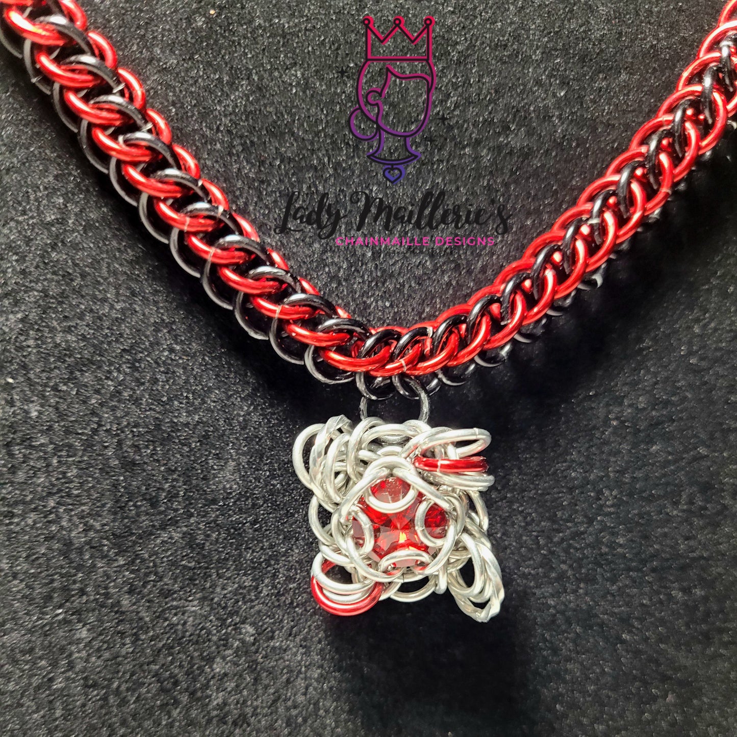 Half Persian 3 in 1 Choker with Swarovski Pendant