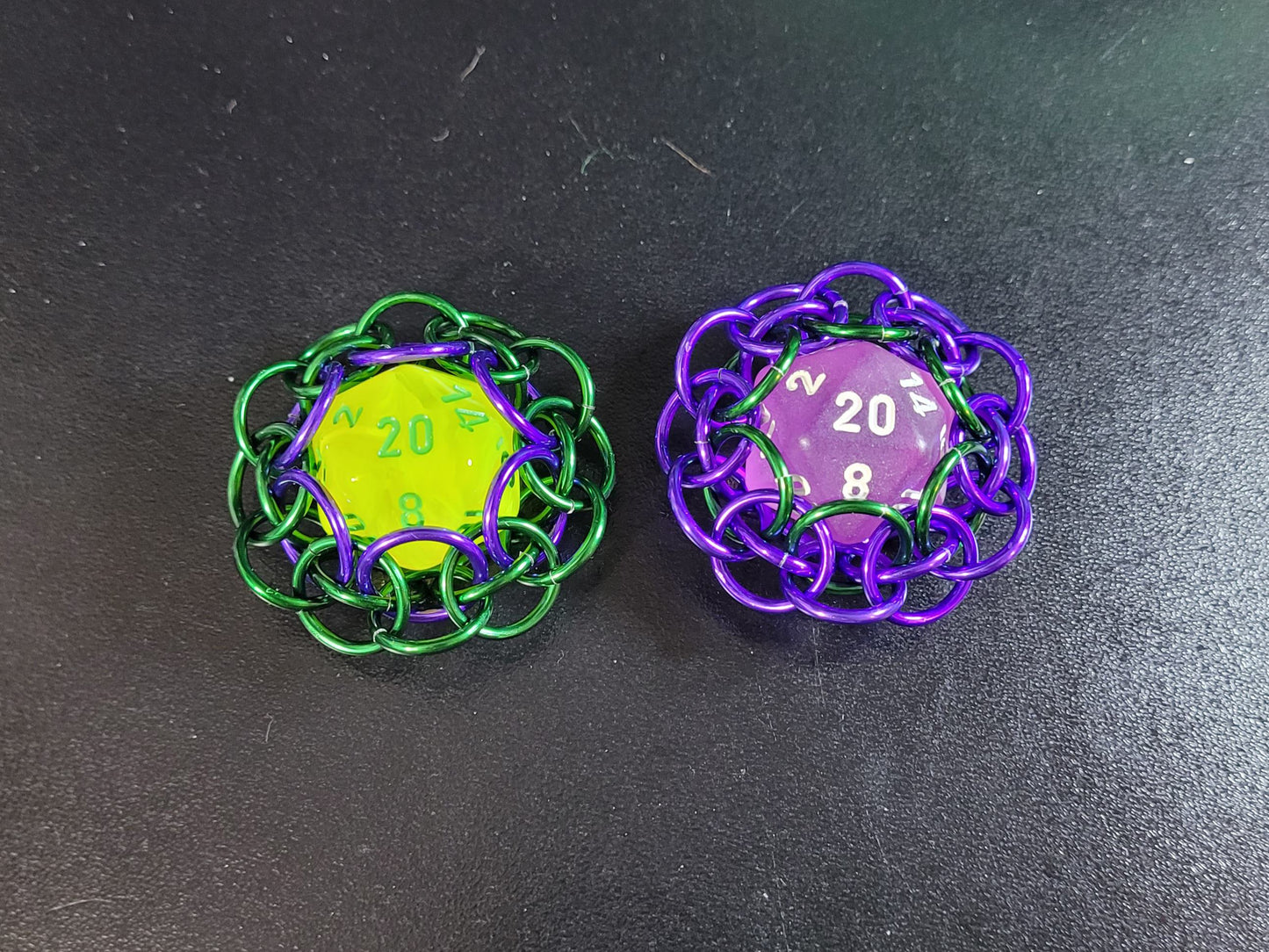 D20 Pop Capture Fidget Keychain